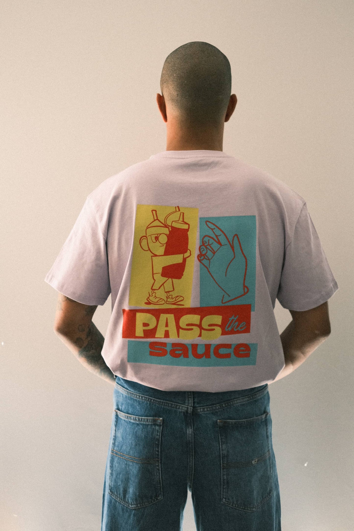 Pass The Sauce Tee: Lilac